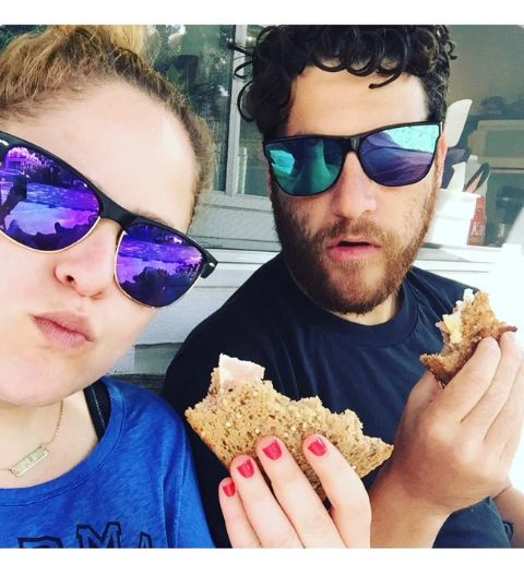 Daniella Liben and her celebrity husband Adam Pally spending their time together